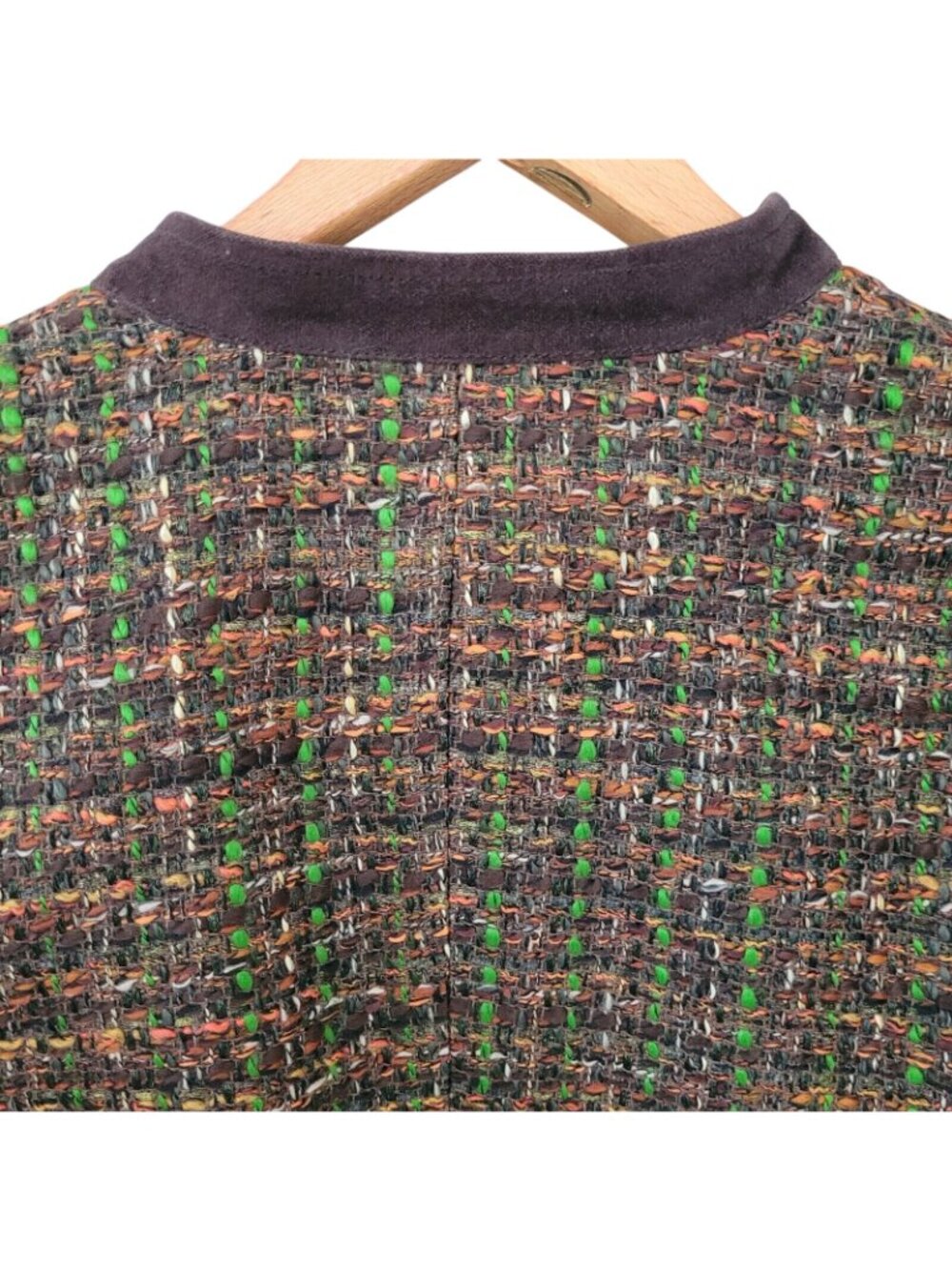 Talbots Tweed Blazer Old Money Jacket Womens Sz 8 Velvet Autumn Capsule Workwear - Picture 5 of 9